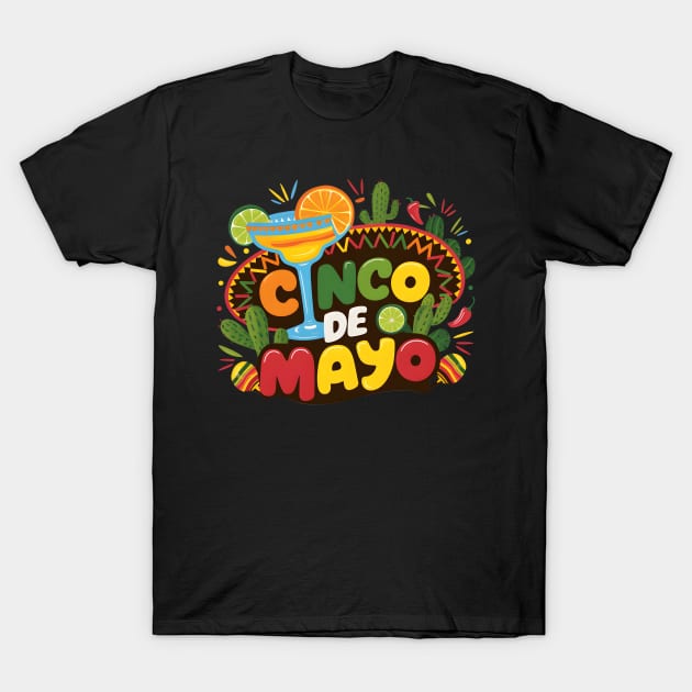 Cinco De Mayo T-Shirt by DelusionTees